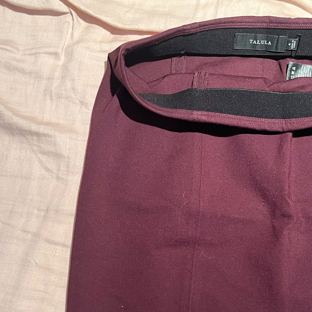 Aritzia Burgundy Skirt